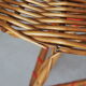 Tripod rattan side table / guéridon from the 1960s-1970s.