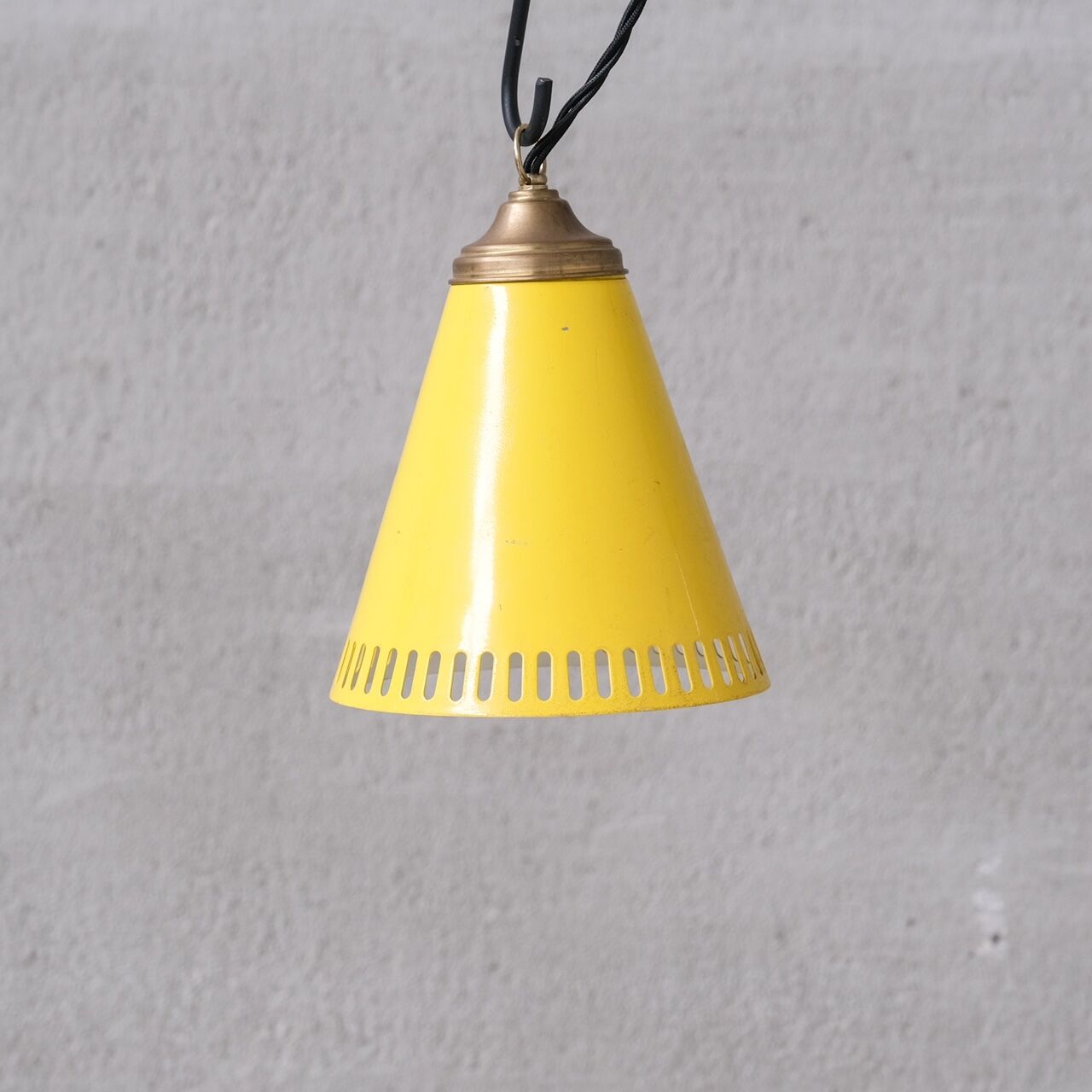 New Old Stock Mid-Century Metal Pendant Shade Lights (6 available)