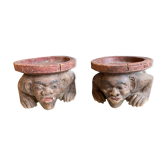 Pair of African stools