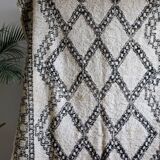 Tapis beni ouarain berbere ancien tissé main 190x230cm