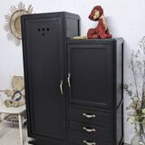 Wardrobe combo linen closet dresser Parisian patina