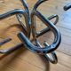Vintage glass and chrome coffee table