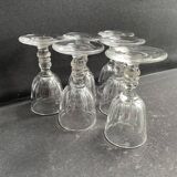 6 Baccarat Clermont liqueur glasses