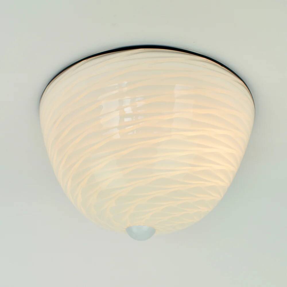 Vintage Artigianato Muranese Murano Flush Mount Ceiling Light