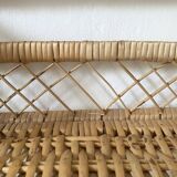 Vintage rattan shelf