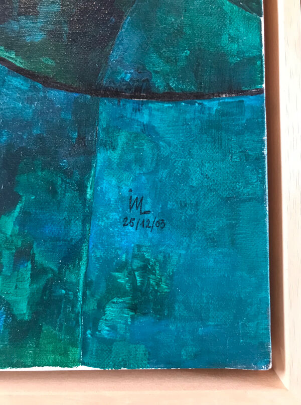 Dans le goût de Serge Poliakoff.Composition 2003.Acrylique sur toile