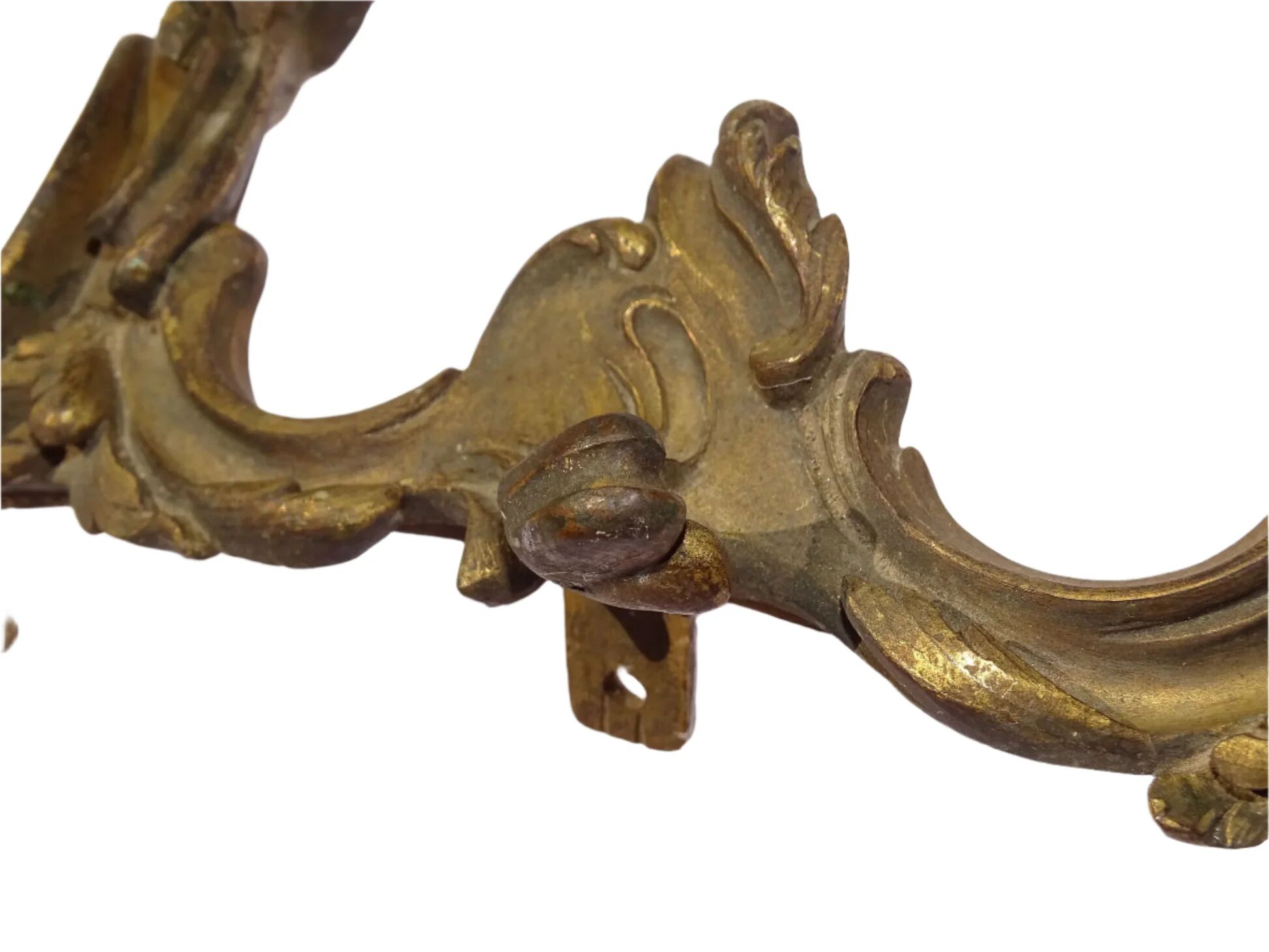 Paire de frontons anciens français en bronze doré