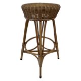 Vintage rotan bar stool 60s design