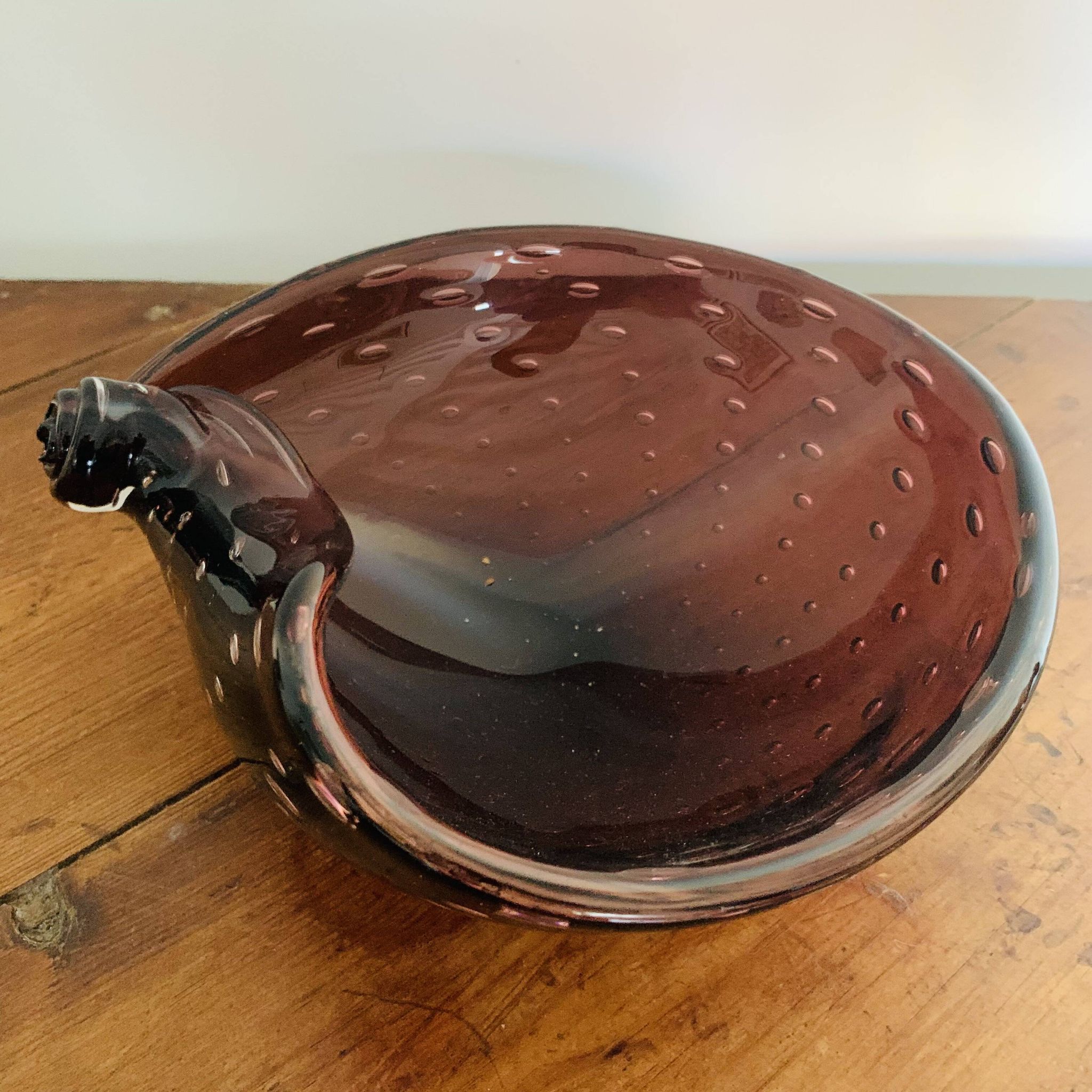 Empty shell pocket in Murano glass, Italy 1960