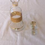 Vintage gold-plated bell-shaped carafe