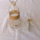 Vintage gold-plated bell-shaped carafe