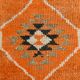 Beige & Orange Vintage Runner Rug, 83x383Cm
