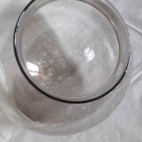 Delmas globe “smoked” wall lamp