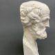 Bust of Socrates in plaster mid-twentieth artist's studio