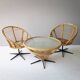 Table basse en rotin