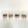 4 crystal and silver liqueur glasses – Late 19th - early 20th century