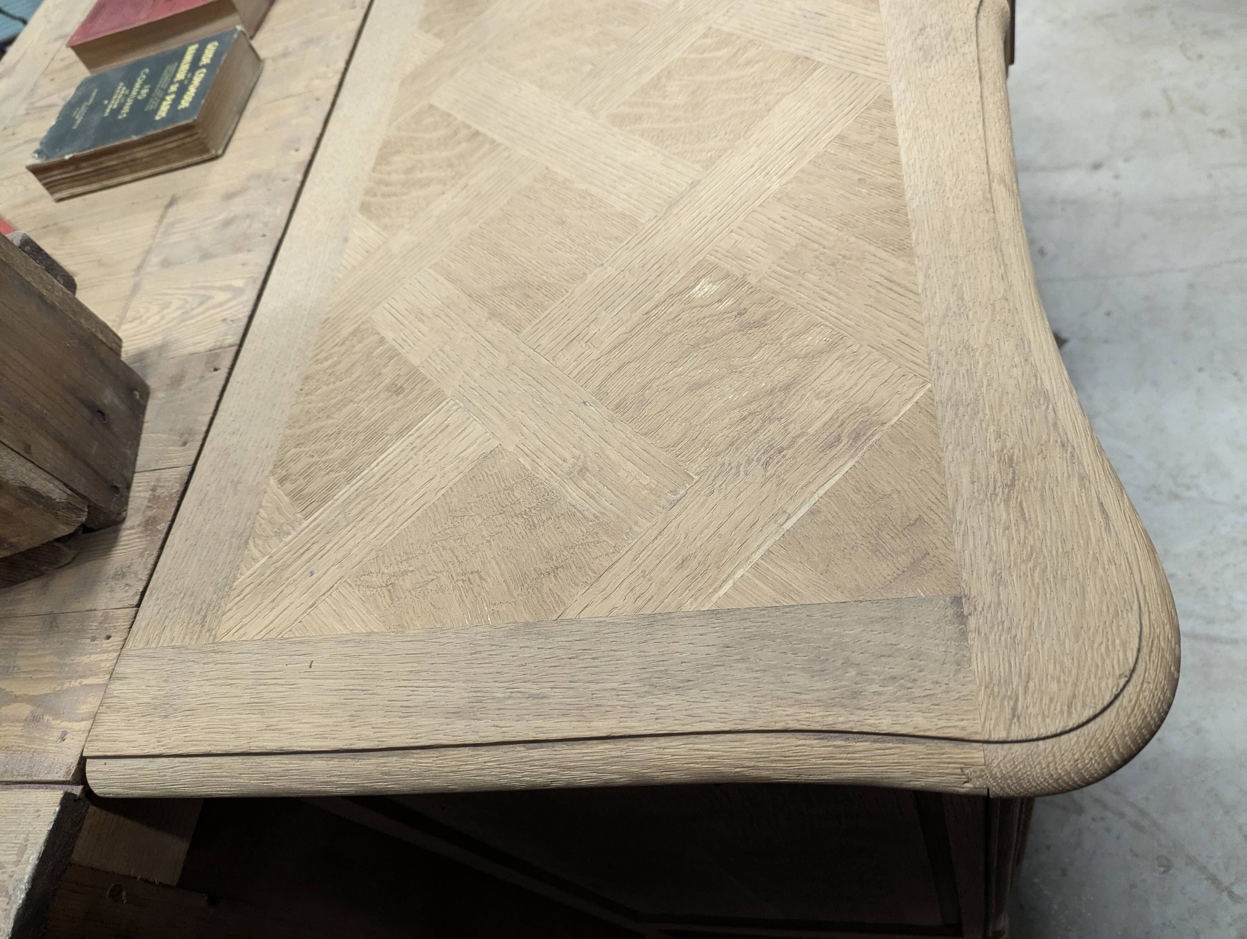 Striped oak buffet in Louis XV style