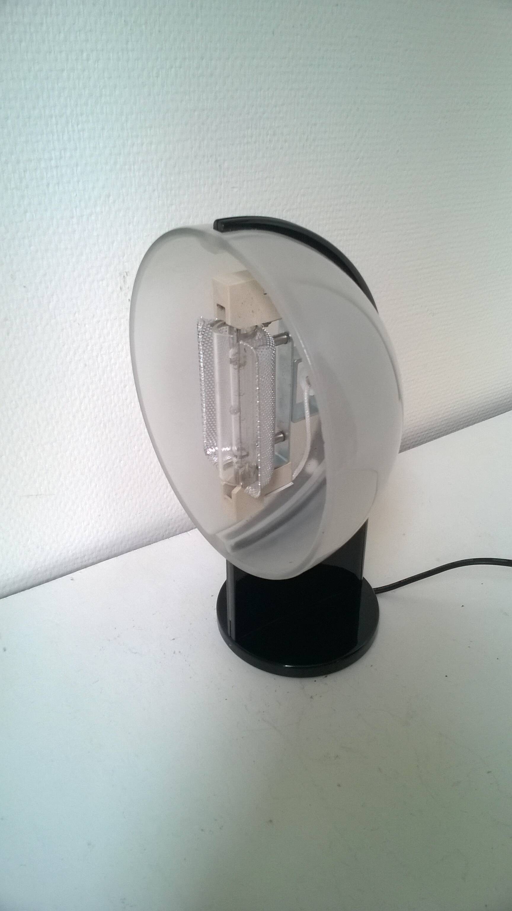 Wall light ev frosted glass and metal LUCI - Italy in the style of Elio Martinelli