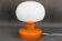Lampe de table champignon en verre orange Stepan Tabery des années 1970, Tchécoslovaquie