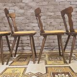 Set of 4 bistro chairs 1960