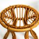 Pair of beautiful rare original 1960's Italian bamboo stools