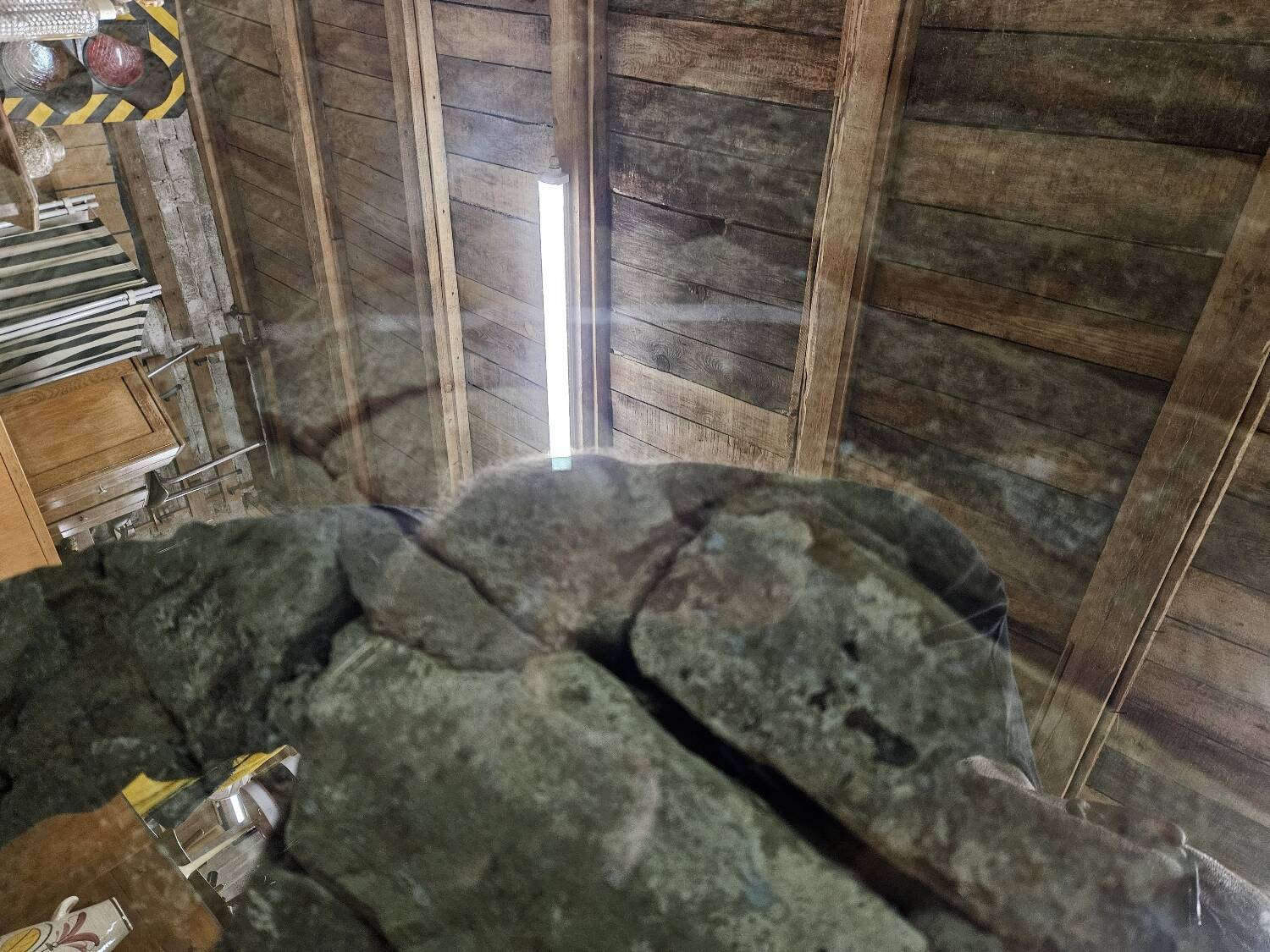 Round chrome coffee table with smoked glass
