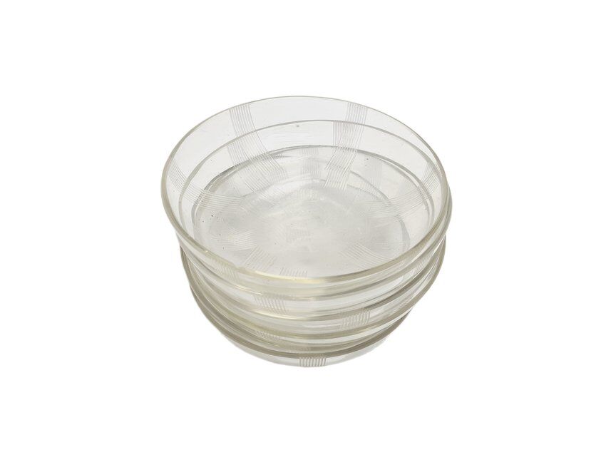Vintage Art Deco dessert plates, 1930s, set of 6