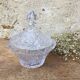 Vintage chiseled glass candy