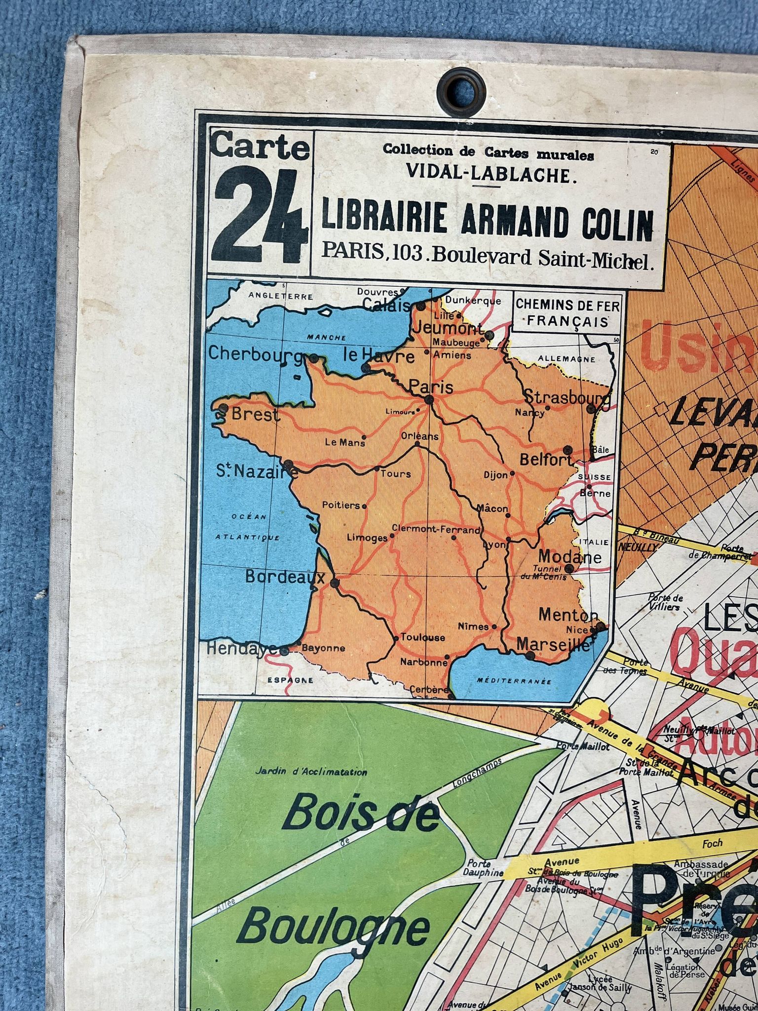 La carte scolaire N°24 Colin
