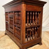 19th century Louis Philippe panetière in walnut, sideboard, storage