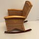 Rocking chair en rotin