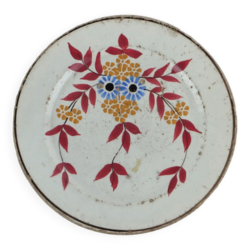 Antique ceramic plate from Laveno, Italy, late 20th century.
