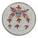 Antique ceramic plate from Laveno, Italy, late 20th century.