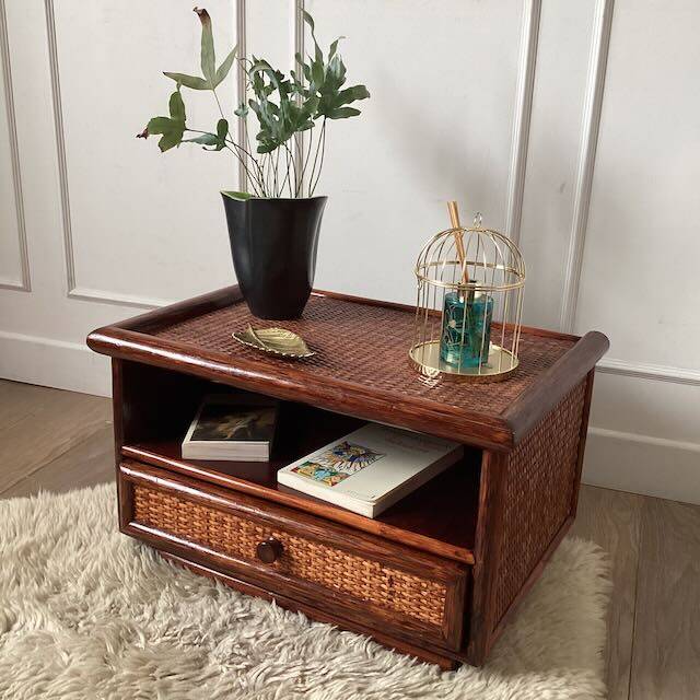 Chevet en rotin Roche-Bobois