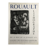 Lithographed poster by Georges ROUAULT, Rouault Lithographer / Galerie des Peintres-Graveurs, 1971