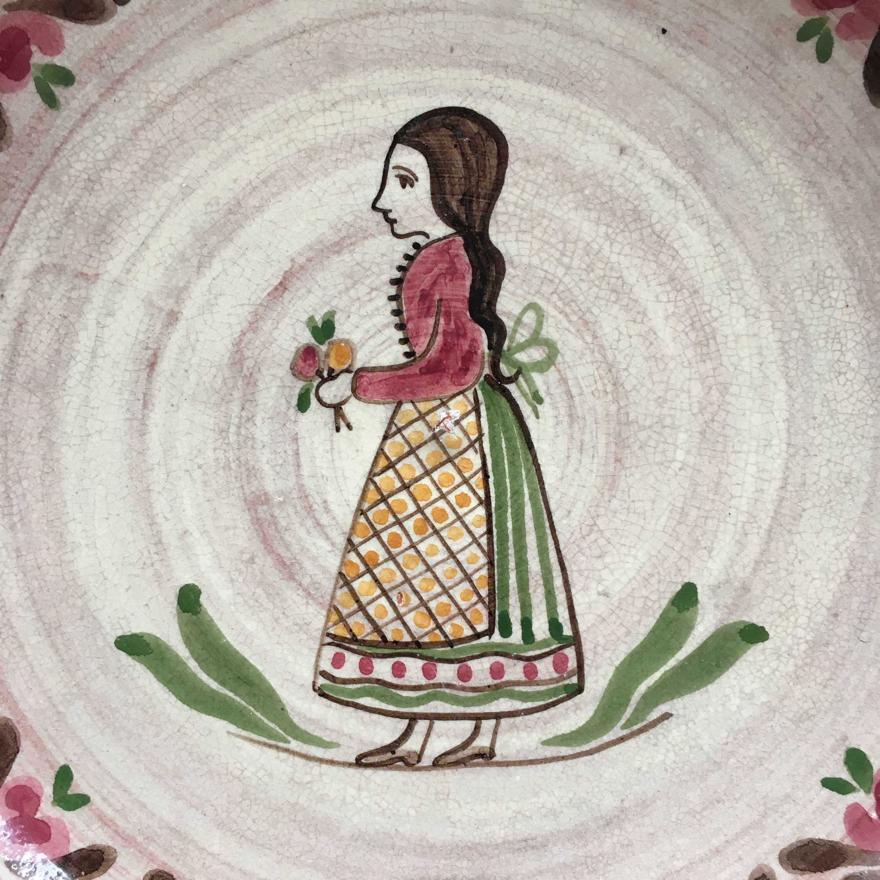 Lot 2 plates decoration characters