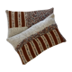 Set of 2 knitted wool cushions