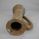 Old vintage stoneware candle holder