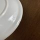 Set of 7 modernist flat plates Lunéville 1930 white earthenware