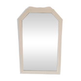 Beige bevelled and moulded mirror