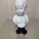 Child bust in limoges porcelain
