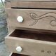 Commode art déco en bois naturel