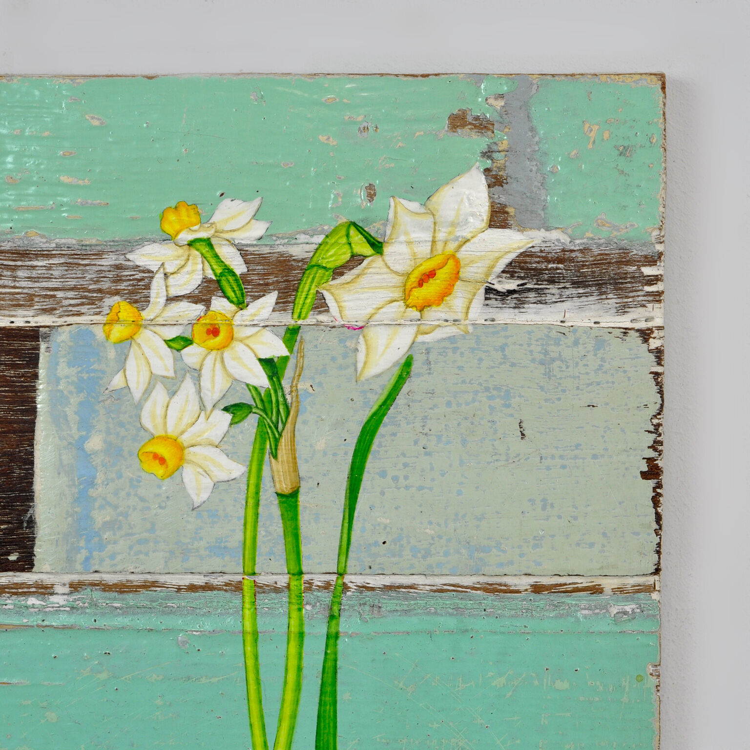 Painting on driftwood