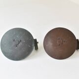 A set of two ph 4.5 copper wall lamps by poul henningsen for louis poulsen, denmark 1980s.