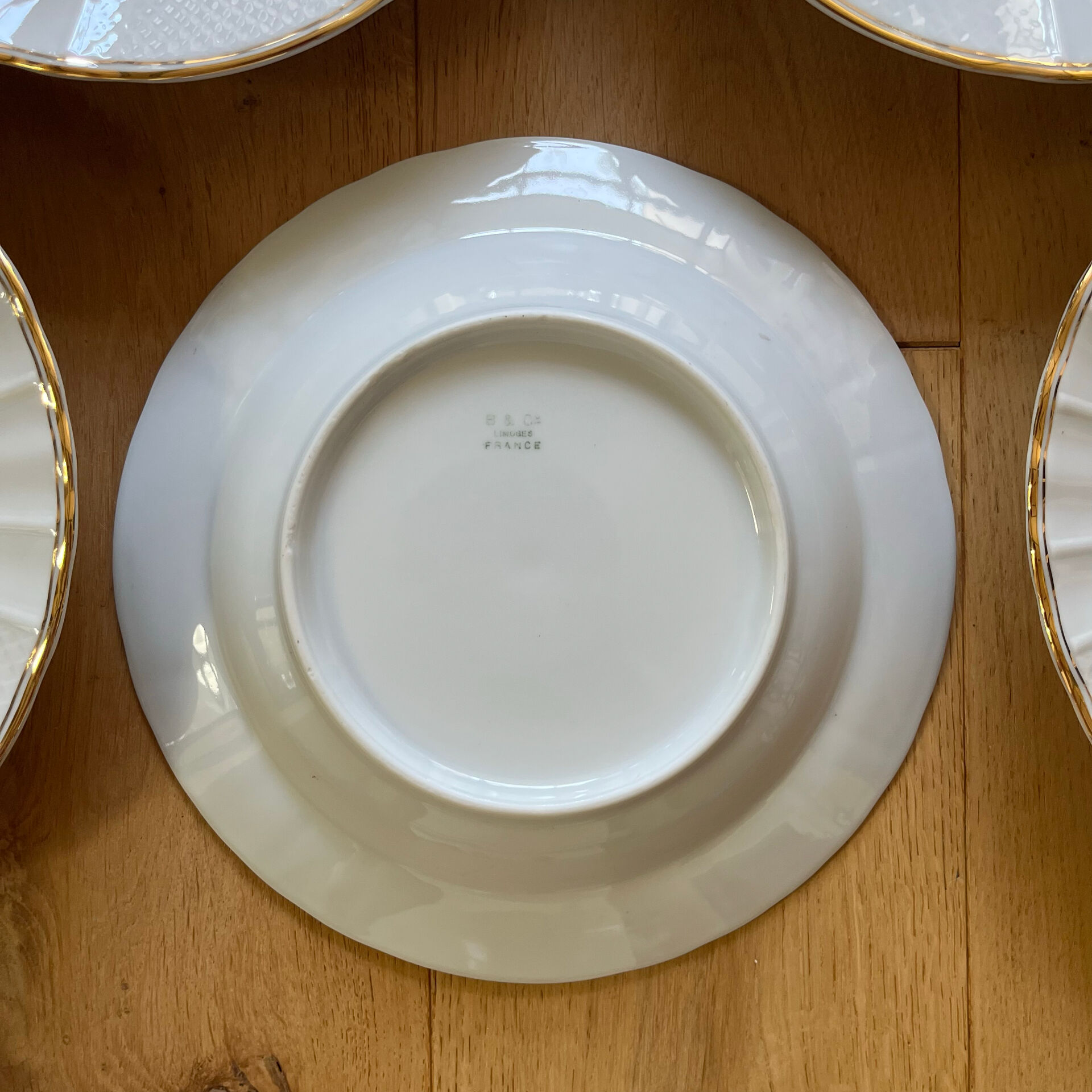 12 deep plates in Limoges porcelain by Bernardaud