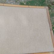 Table basse ancien en rotin vintage