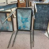 Marble and brass nesting table