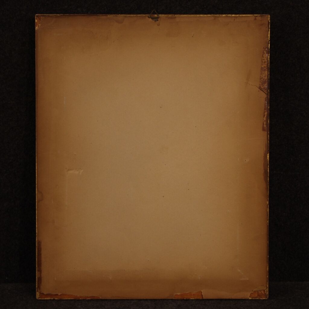 Italian signed countryside landscape painting from 20th century