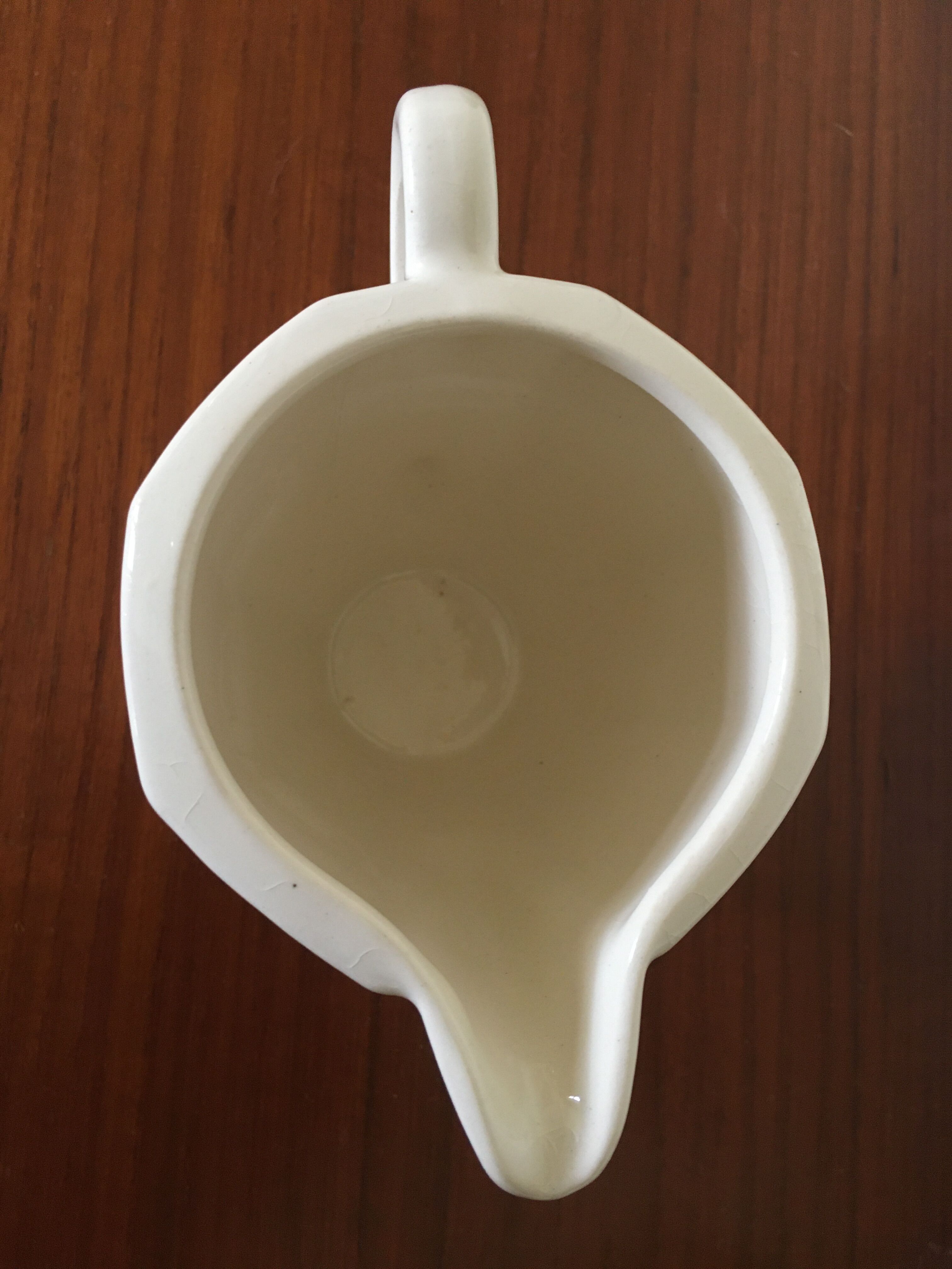 Badonviller milk pot or creamer, rose decoration