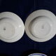 2 hollow plates in Pexonne earthenware 53 blue flower pattern diam 22.5 cm